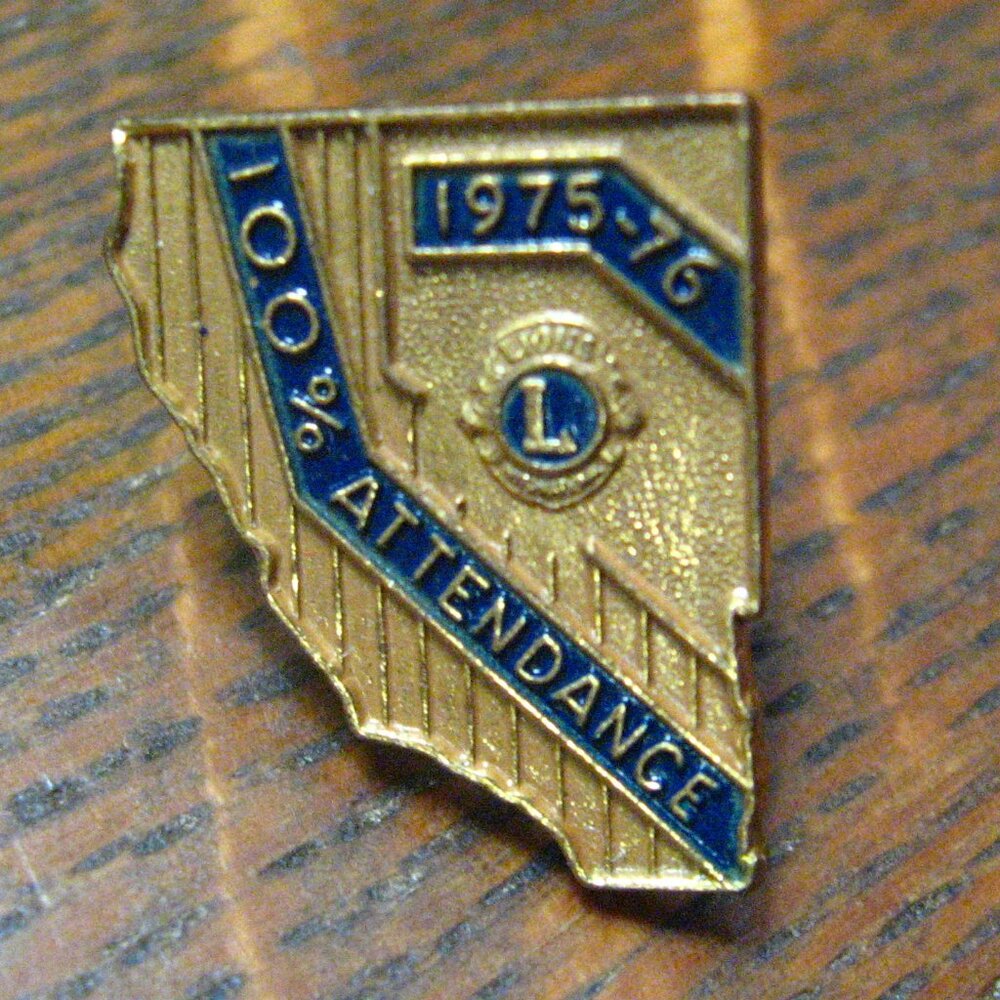 Lions Club International California Nevada 1976 Lapel Pin